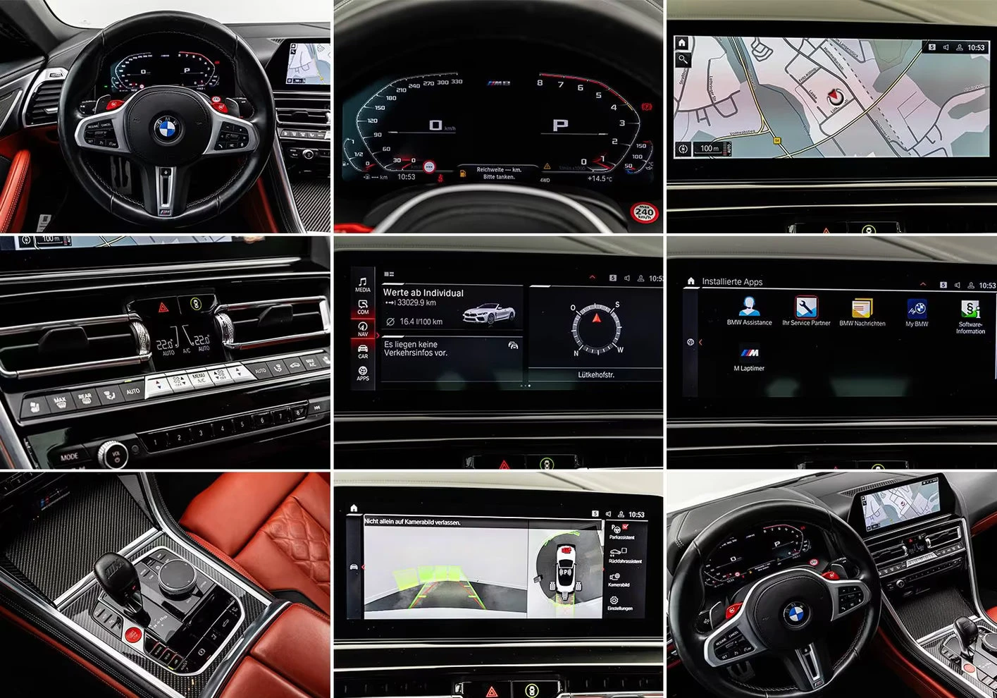 2022 BMW M8 COMP 625HP xDRIVE CABRIO 360 HUD CARBON 378z — 16