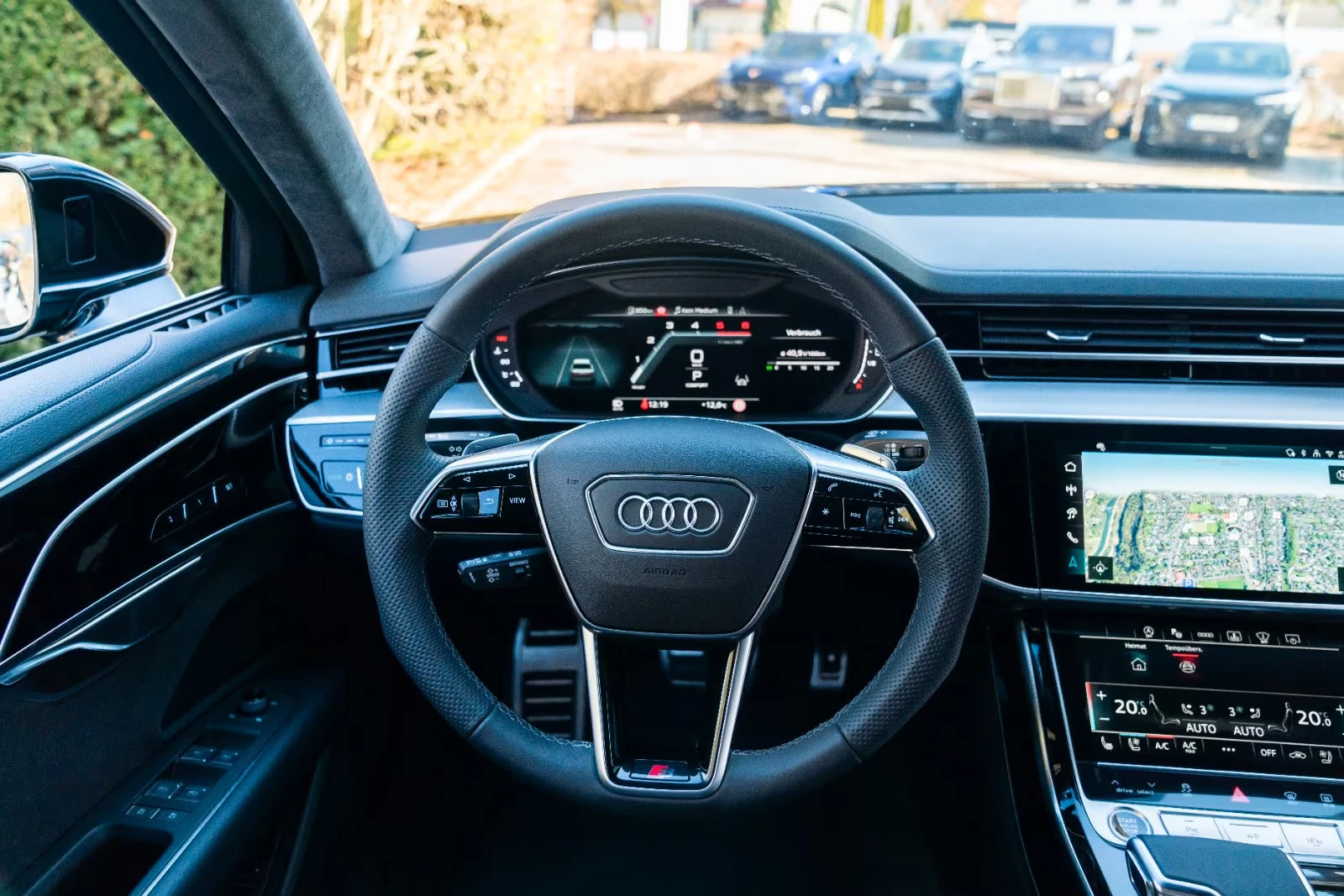 2025 Audi A8 50 286HP LONG 21 SLINE TV HUD 360 PANO MASS 456z — 9