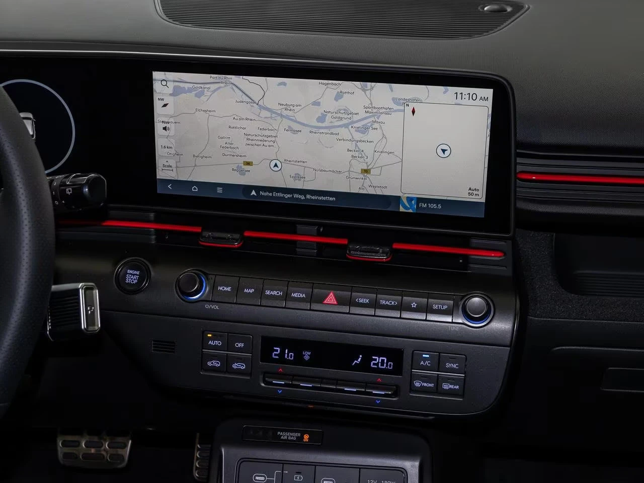 2025 Hyundai Kona НОВ!N-LINE 139HP T-GDi DCT CAM NAVI LED CPLAY 424q — 12